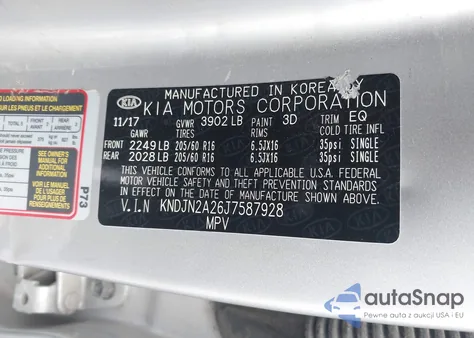 2018 Kia Soul из США, поврежденный, VIN KNDJN2A26J7587928